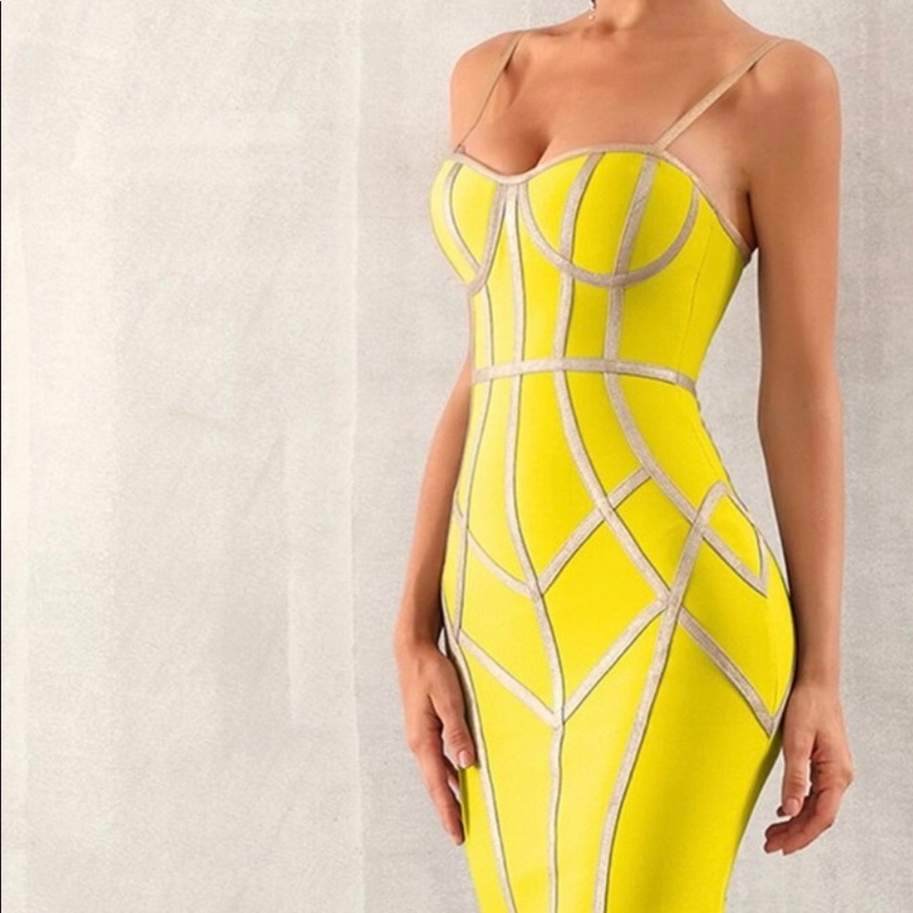 Mello-Yello Bandage Dress